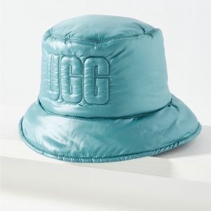 UGG Quilted Logo Bucket Hat, Size S/M